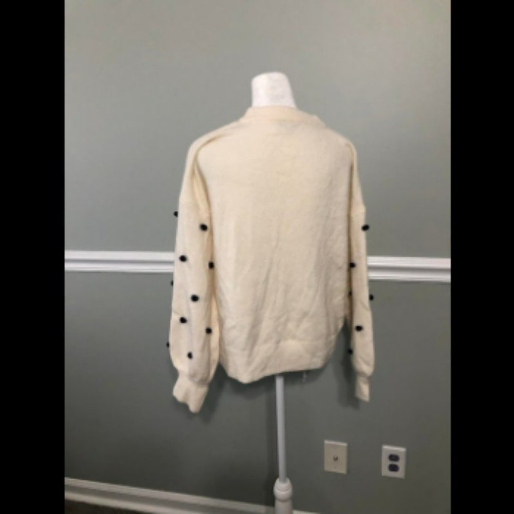Madewell Pom Pom Brockton Bobble Sweater Sz S - Picture 5 of 6